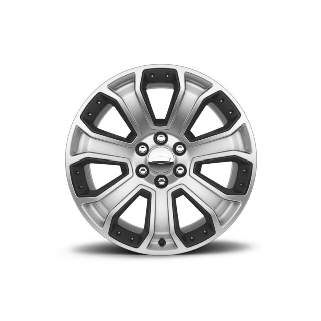 Chevrolet 22x9-Inch Aluminum 7-Spoke Wheel in Midnight Chevrolet 22x9-Inch Aluminum 7-Spoke Wheel in Midnight