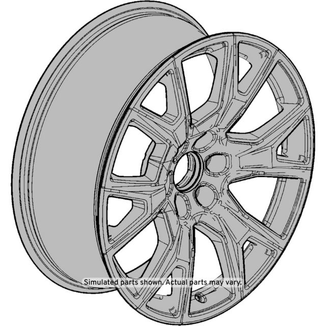 メーカー直売所 GM Genuine Parts 22x9.0in Aluminum Front and Rear Wheel 記念グッズ