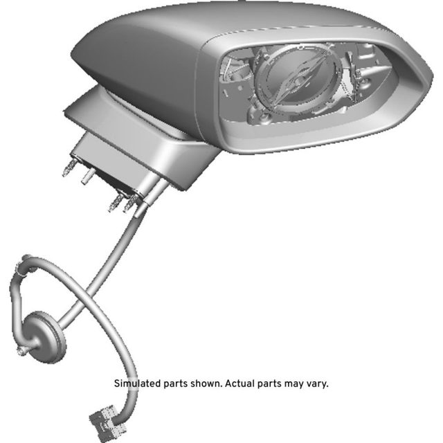 GM Genuine Parts Primed Passenger Side Door Mirror Housing GM Genuine Parts Primed Passenger Side Door Mirror Housing