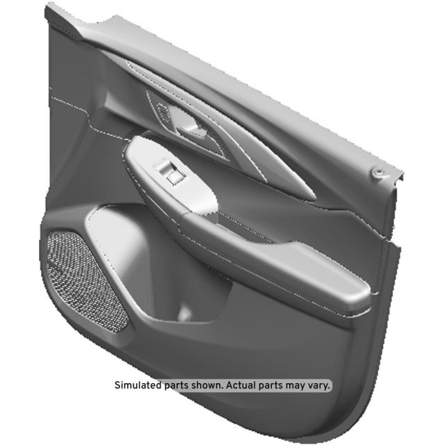GM Genuine Parts Dark Titanium Front Driver Side Door Trim