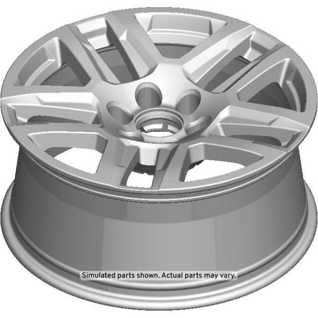 GM Genuine Parts Dark Android 20x8.0in Aluminum Front and GM Genuine Parts Dark Android 20x8.0in Aluminum Front and