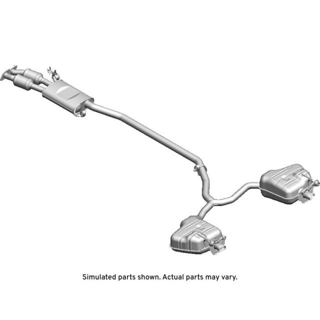 GM Genuine Parts Exhaust Muffler with Exhaust Pipe