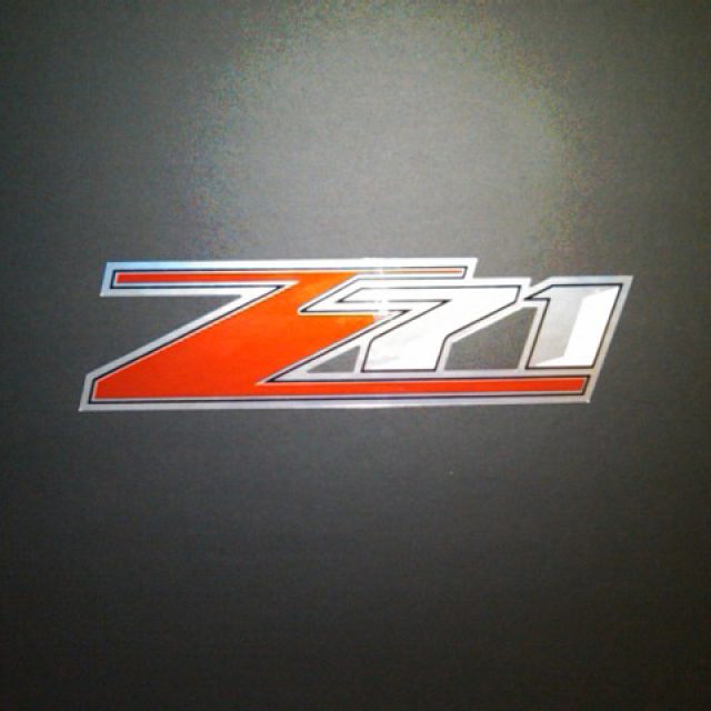 Chevrolet Pickup Box Decal Package in Chrome with Z71 Logo