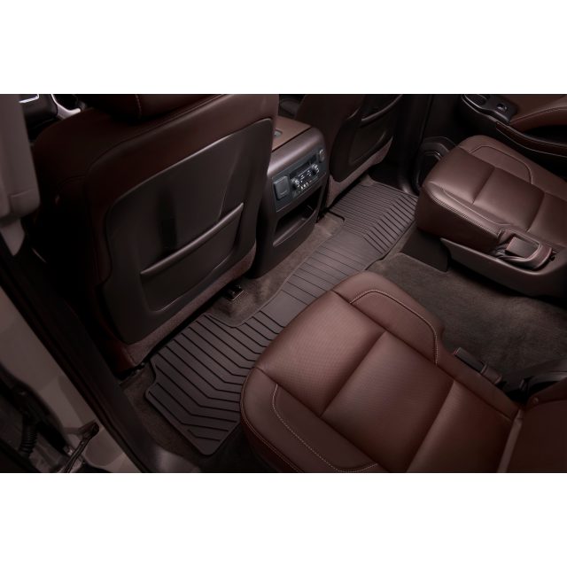 GMC Second-Row One-Piece Premium All-Weather Floor Mat in Cocoa 