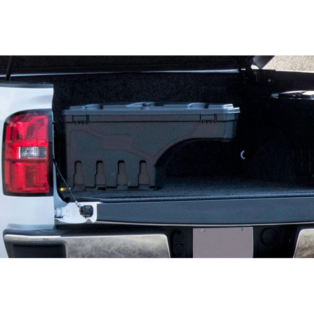 GMC Driver Side Swing-Out Tool Box in Black by UnderCover GMC Driver Side Swing-Out Tool Box in Black by UnderCover