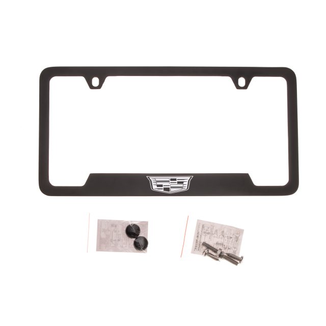 Cadillac Workmark & Logo Chrome Plated Metal Top Engraved License Plate Frame Baronlfi Cadillac Workmark & Logo Chrome Plated Metal Top Engraved License Plate Frame Baronlfi