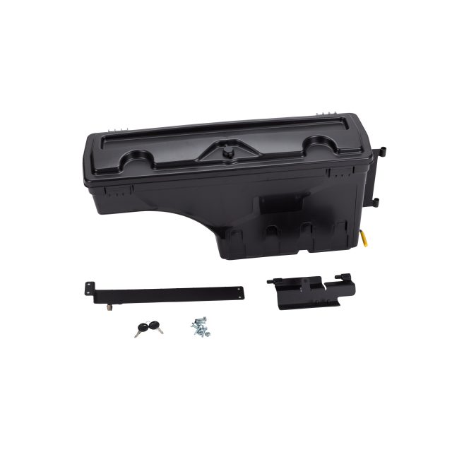 GMC Passenger Side Swing-Out Tool Box in Black by UnderCover