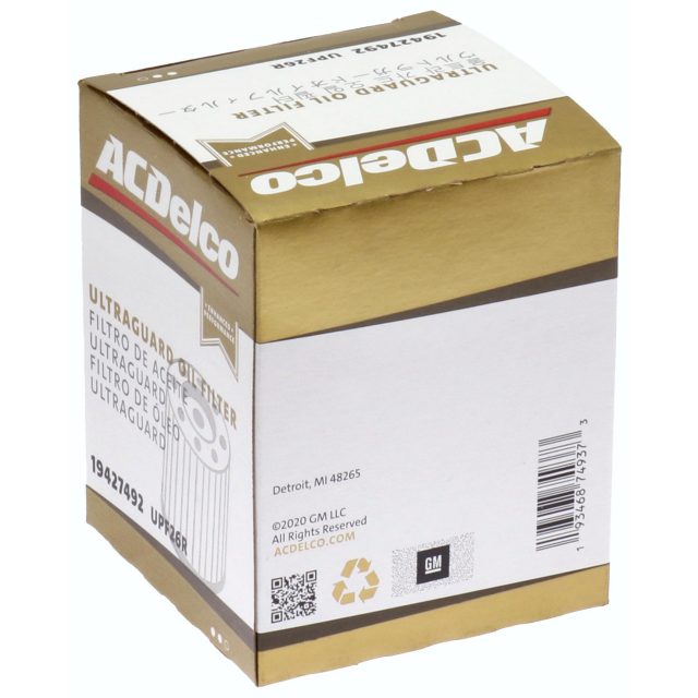 Cadillac ACDelco Gold Ultraguard Engine Oil Filter