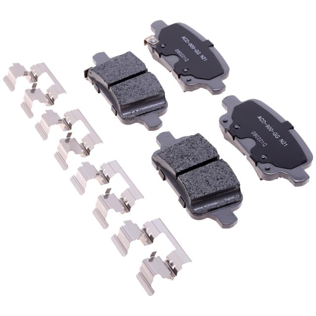 ACDelco Silver Ceramic Rear Disc Brake Pad Kit with Clips ACDelco Silver Ceramic Rear Disc Brake Pad Kit with Clips