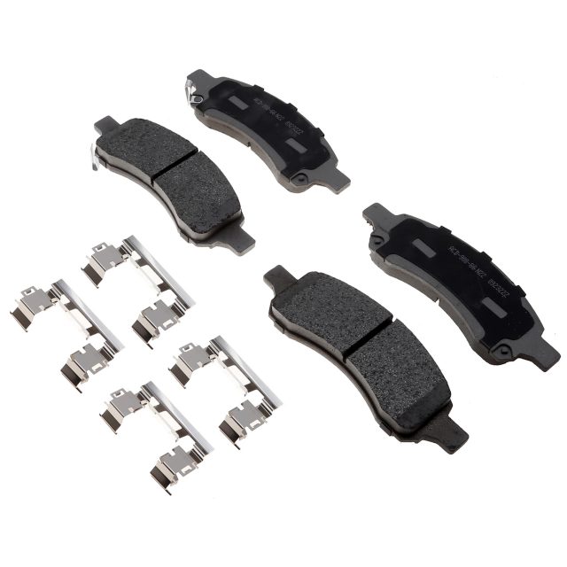 ACDelco Silver Ceramic Front Disc Brake Pad Set with Clips