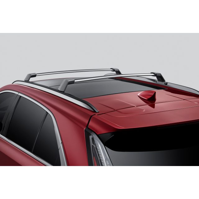 Cadillac Roof Rack Cross Rail Package in Satin Chrome 84486224