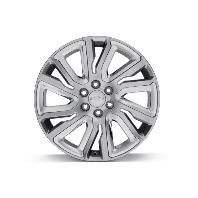 Chevrolet 22x9-Inch Aluminum 6-Split-Spoke Wheel in Midnight
