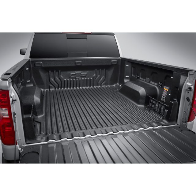 Chevrolet Bed Liner with Bowtie Logo and Integrated Storage Pockets (for  Short Bed Models), 84648940