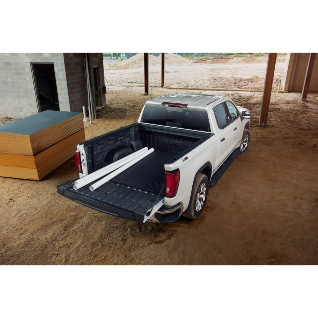 GMC Bed Mat in Black with GMC Logo for Standard Bed Models