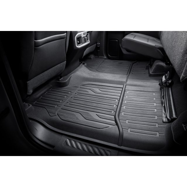 2020 GMC Sierra 2500 3500 Jet Black Premium All Weather Floor Liners GMC Logo 2020 GMC Sierra 2500 3500 Jet Black Premium All Weather Floor Liners GMC Logo