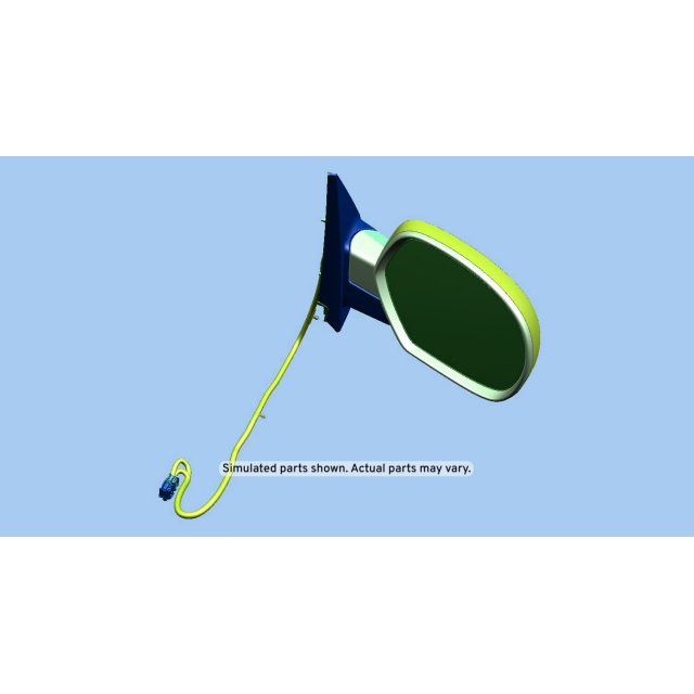 GM Genuine Parts Bright Chrome Passenger Side Door Mirror