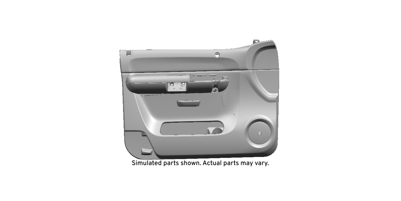GM Genuine Parts Light Titanium Front Driver Side Door Trim