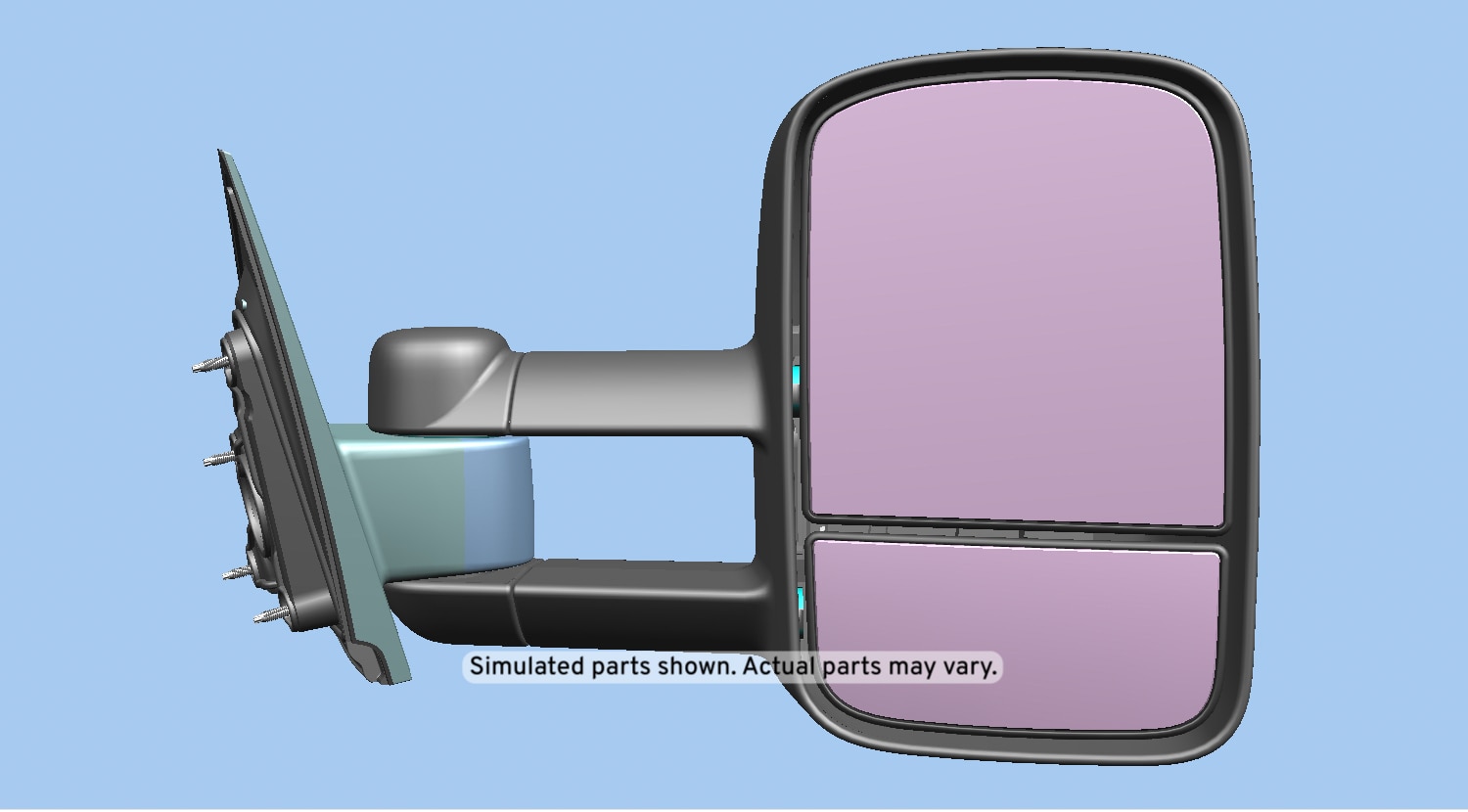 GM Genuine Parts Black Passenger Side Door Mirror | 22820396
