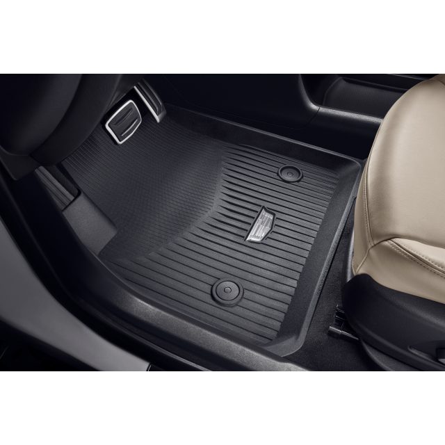 Cadillac First- and Second-Row Premium All-Weather Floor Liners in