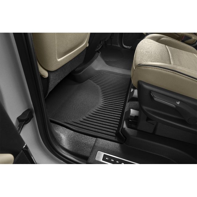 Cadillac First-Row Premium All-Weather Floor Liners in Parchment