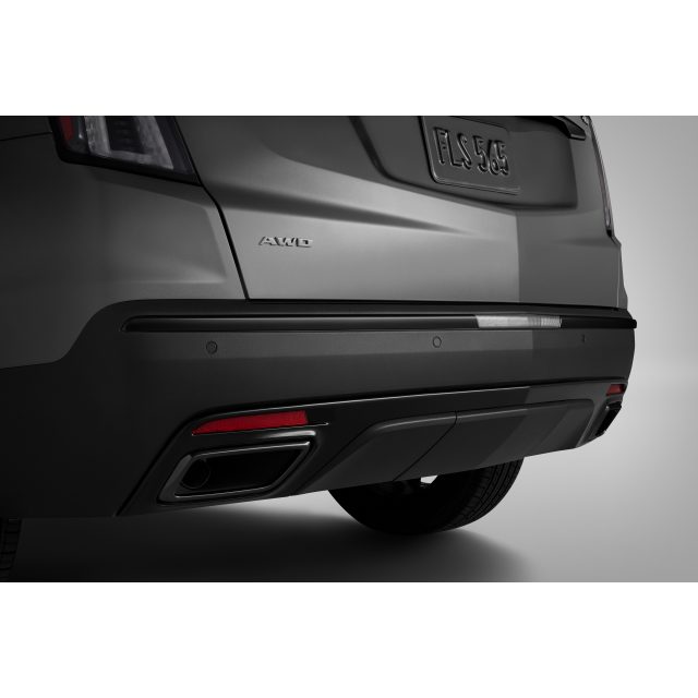 Cadillac Rear Bumper Fascia Applique in Black (for Premium Luxury 