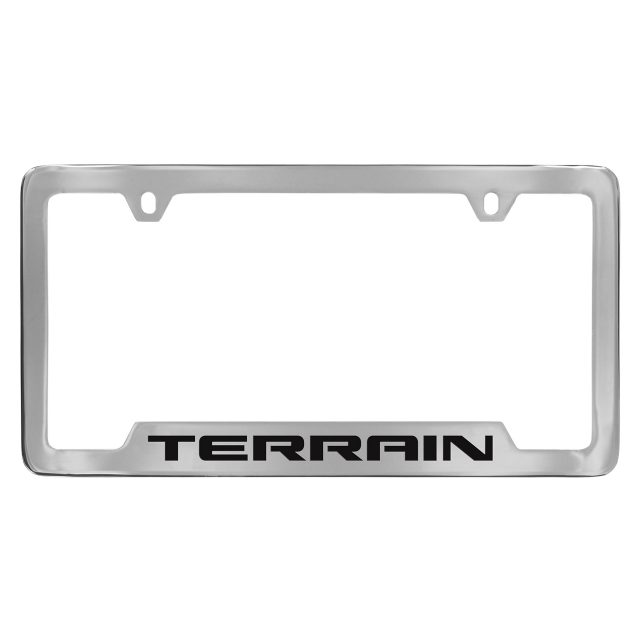 1268 Universal Front and Rear License Plate Holder Chrome