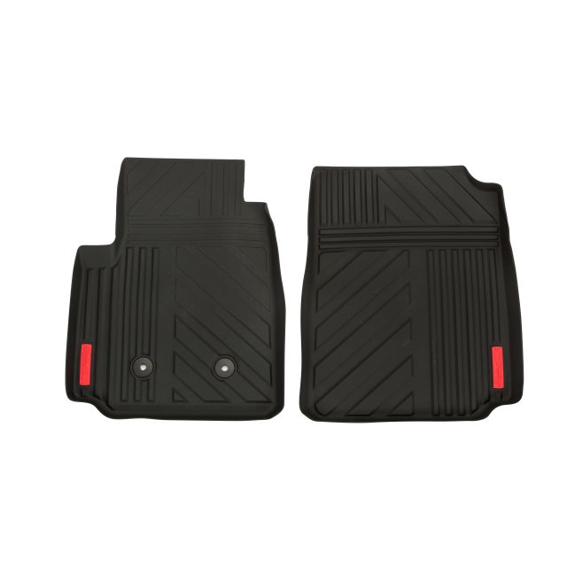 GMC First-Row Premium All-Weather Floor Mats in Jet Black with All