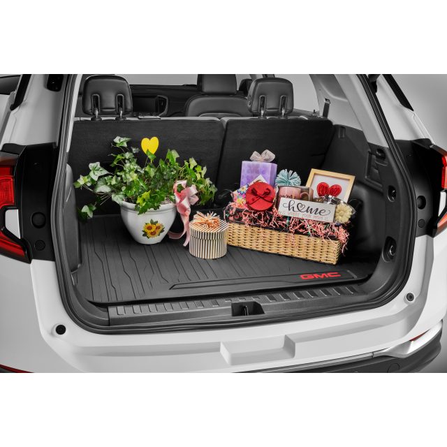 GMC Premium All-Weather Cargo Area Mat in Jet Black with GMC Logo