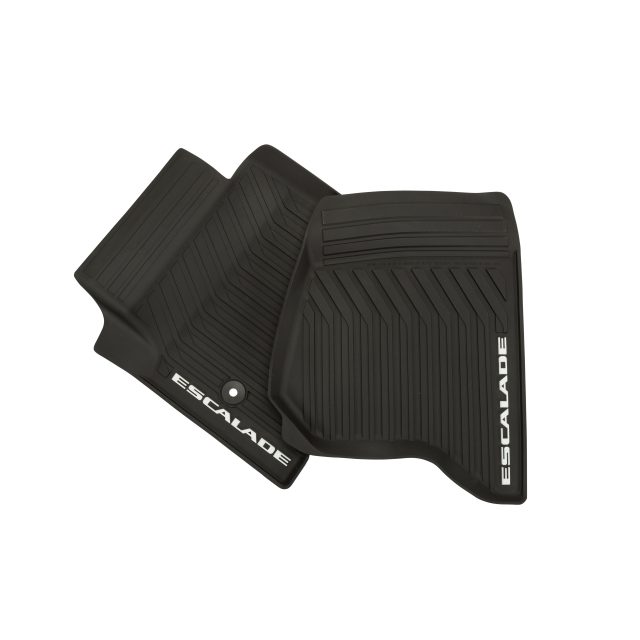 Cadillac First-Row Premium All-Weather Floor Mats in Jet Black