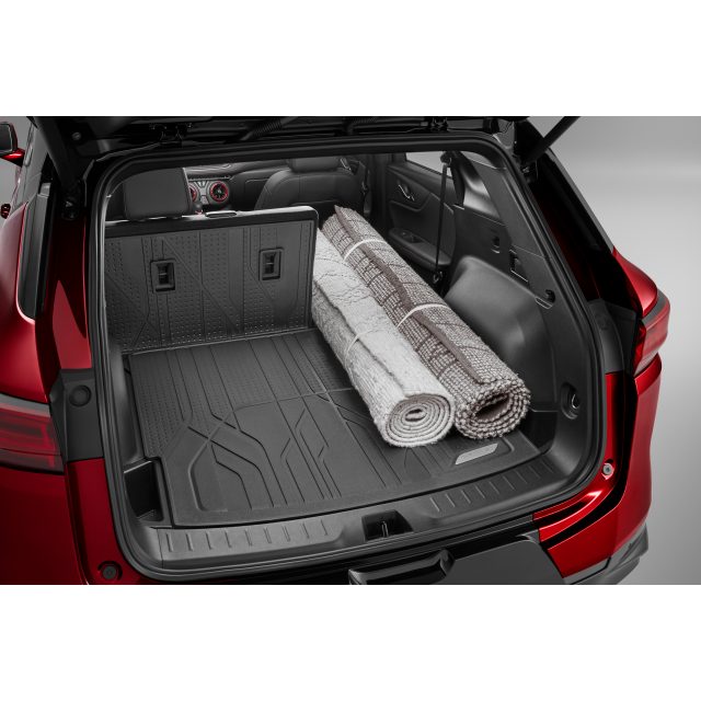 Chevrolet Accessories Integrated Cargo Area Liner in Jet Black with Chevrolet Script