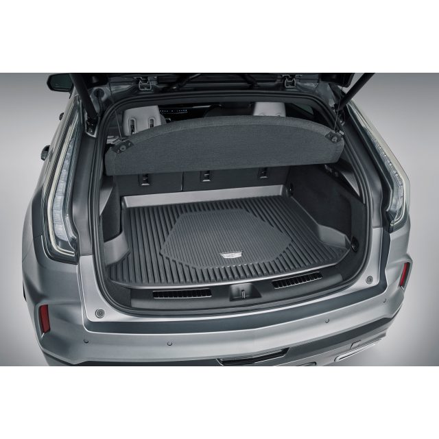 Cadillac Premium All-Weather Cargo Area Tray in Jet Black with