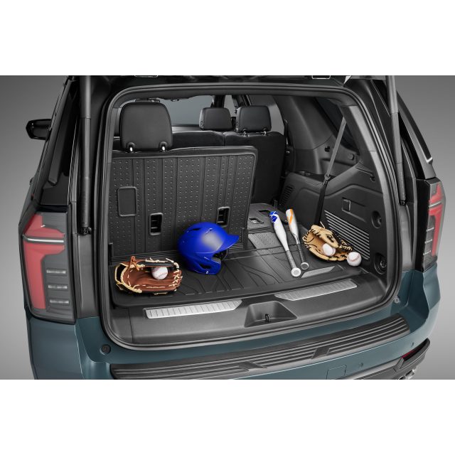 Chevrolet Integrated Cargo Liner in Jet Black with Chevrolet Script |  85539118 | Chevrolet Accessories