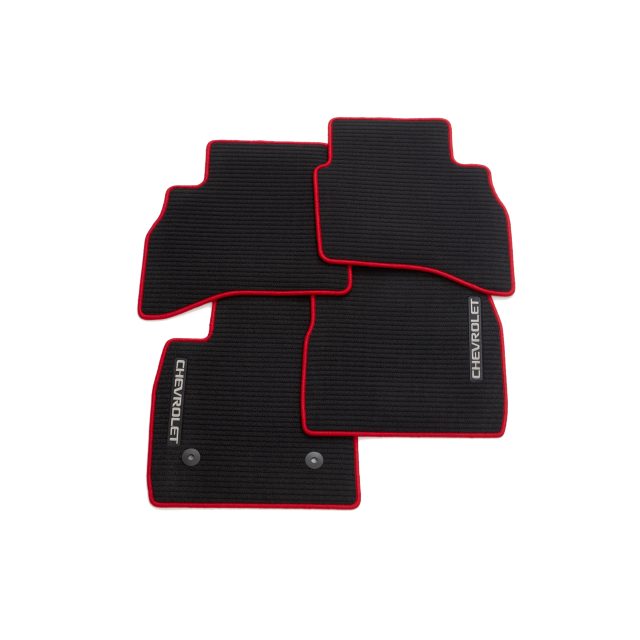 Chevrolet First- and Second-Row Premium Carpeted Floor Mats in Jet