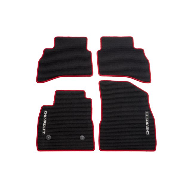 Chevrolet First- and Second-Row Premium Carpeted Floor Mats in Jet