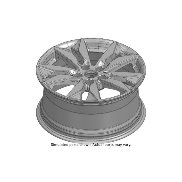 GM Genuine Parts 18x8.5in Aluminum Front and Rear Wheel