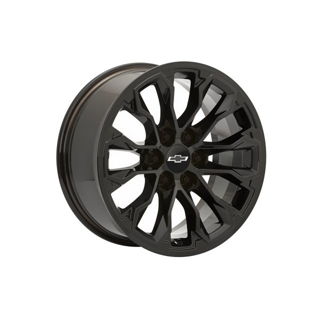 Chevrolet 17x8 Inch Aluminum Multi Spoke Wheel in Gloss Black 84486291 Chevrolet Accessories