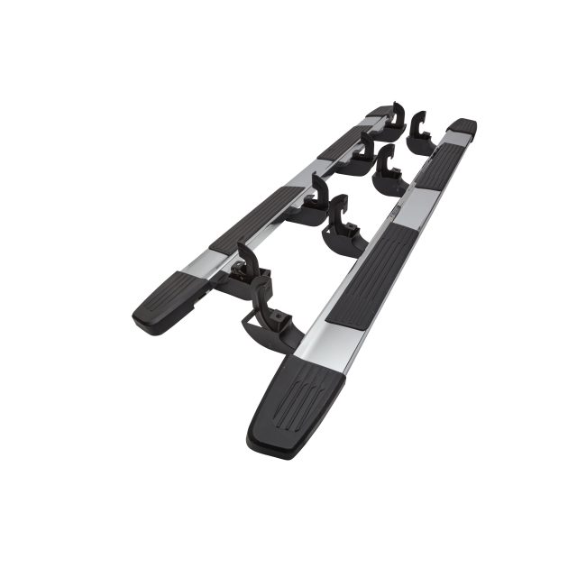 Chevrolet Crew Cab 6-Inch Rectangular Assist Steps in Chrome 