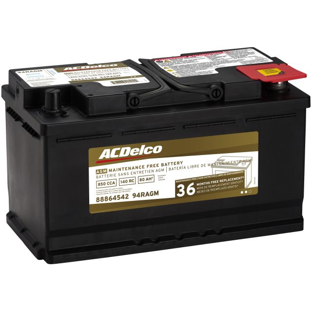 GMC ACDelco Gold 36 Month Warranty AGM BCI Group 94R Battery