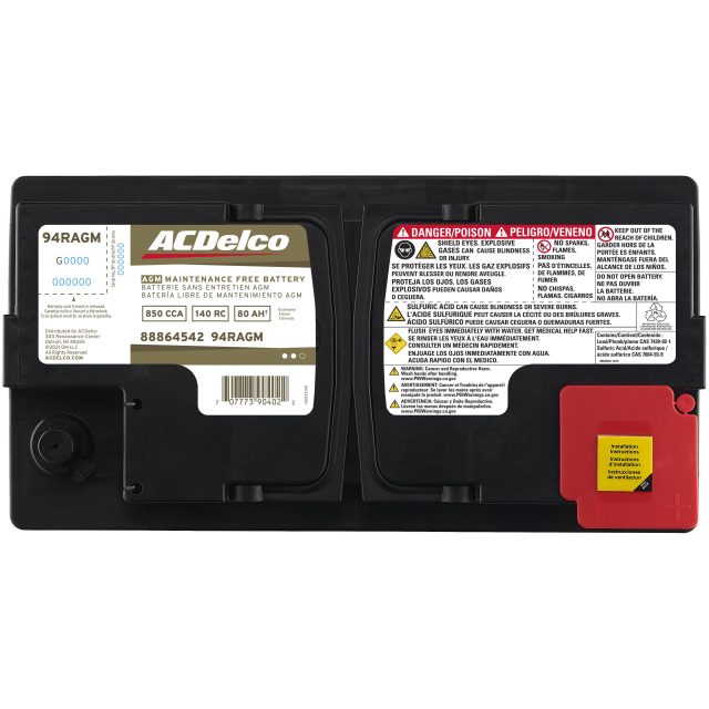 Buick ACDelco Gold 36 Month Warranty AGM BCI Group 94R Buick ACDelco Gold 36 Month Warranty AGM BCI Group 94R