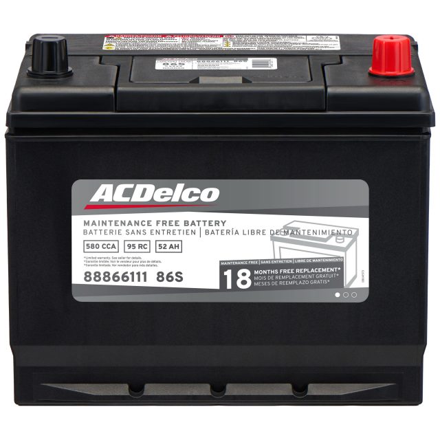 Chevrolet ACDelco Silver 18 Month Warranty BCI Group 86