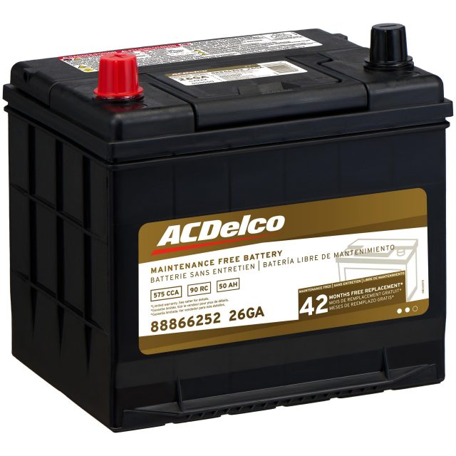 Chevrolet ACDelco Gold 42 Month Warranty BCI Group 26 Battery | 88866252 |  Chevrolet Parts